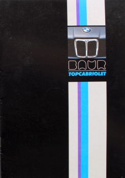 BMW 316 - 318 Bauer Convertible Modelprogram 1979 Carbrochure (2990)